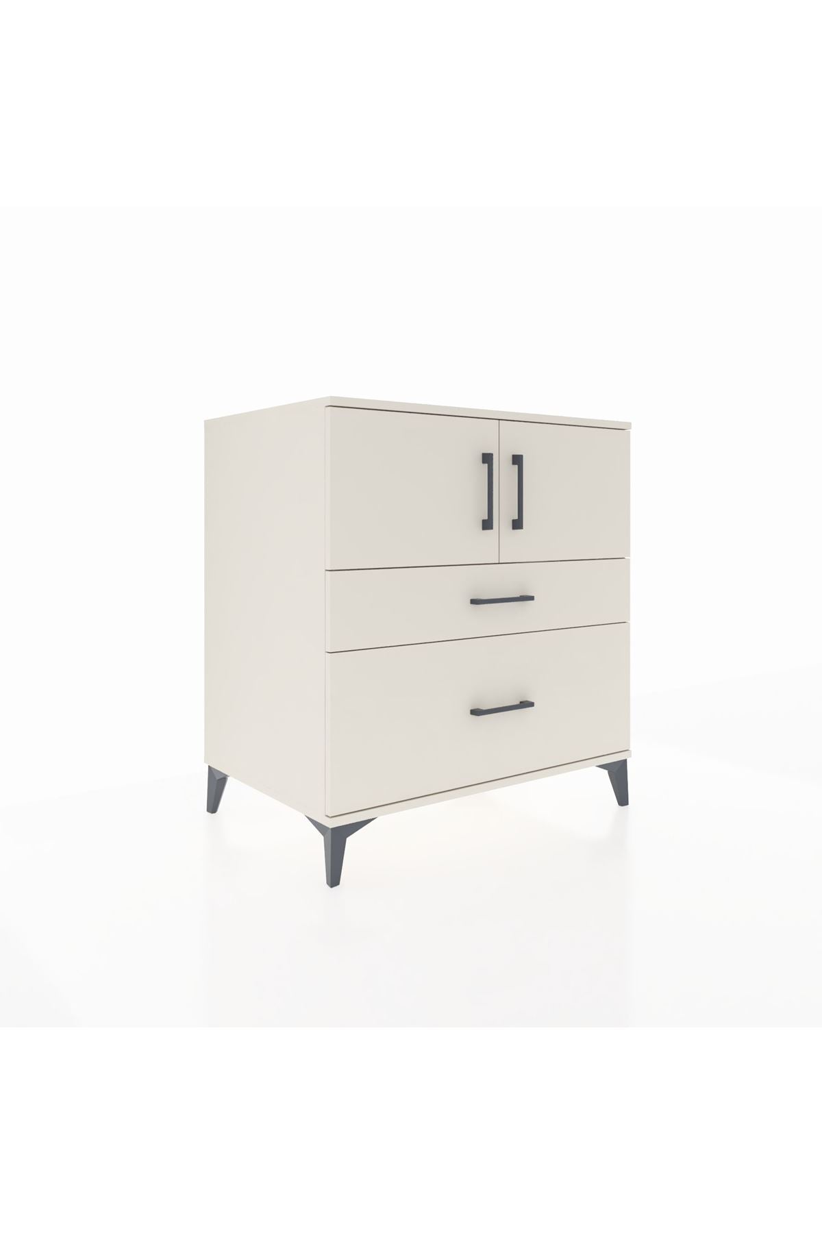 Kronos Şifonyer 2 Raflı 2 Çekmeceli 2 Kapaklı 88x59x96 - S70M053V1C