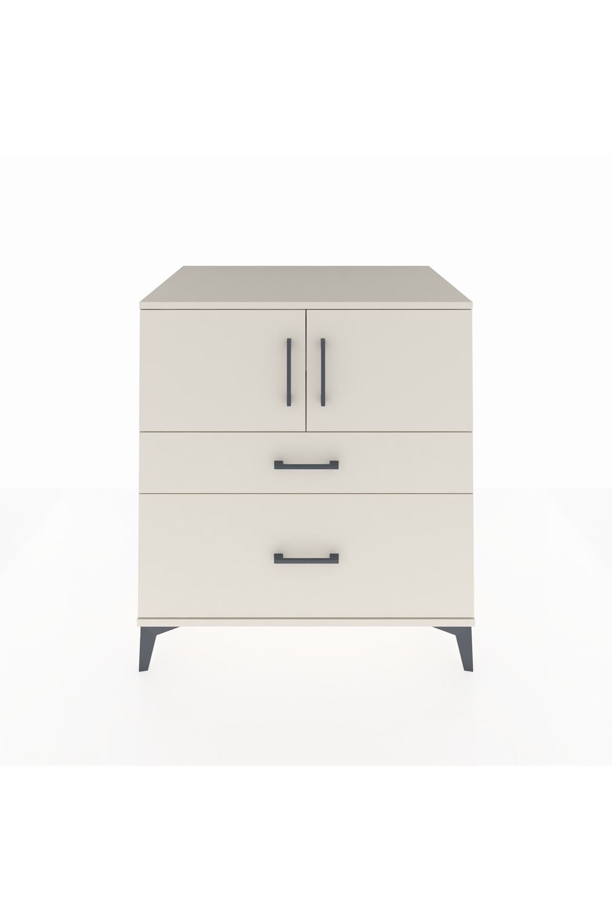 Kronos Şifonyer 2 Raflı 2 Çekmeceli 2 Kapaklı 88x59x96 - S70M053V1C