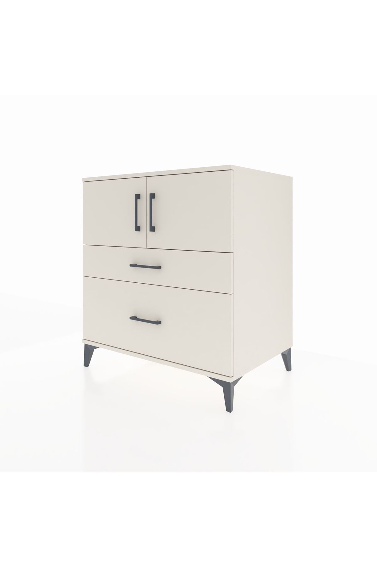 Kronos Şifonyer 2 Raflı 2 Çekmeceli 2 Kapaklı 88x59x96 - S70M053V1C