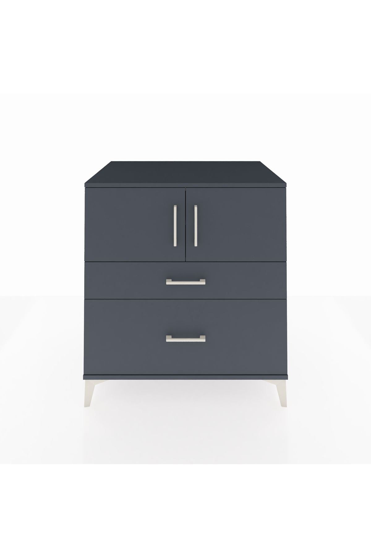 Kronos Şifonyer 2 Raflı 2 Çekmeceli 2 Kapaklı 88x59x96 - S70M053V5C