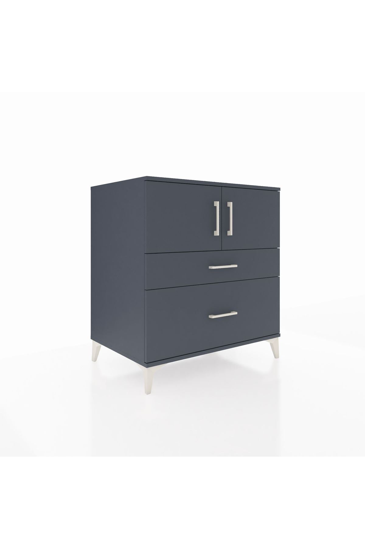 Kronos Şifonyer 2 Raflı 2 Çekmeceli 2 Kapaklı 88x59x96 - S70M053V5C