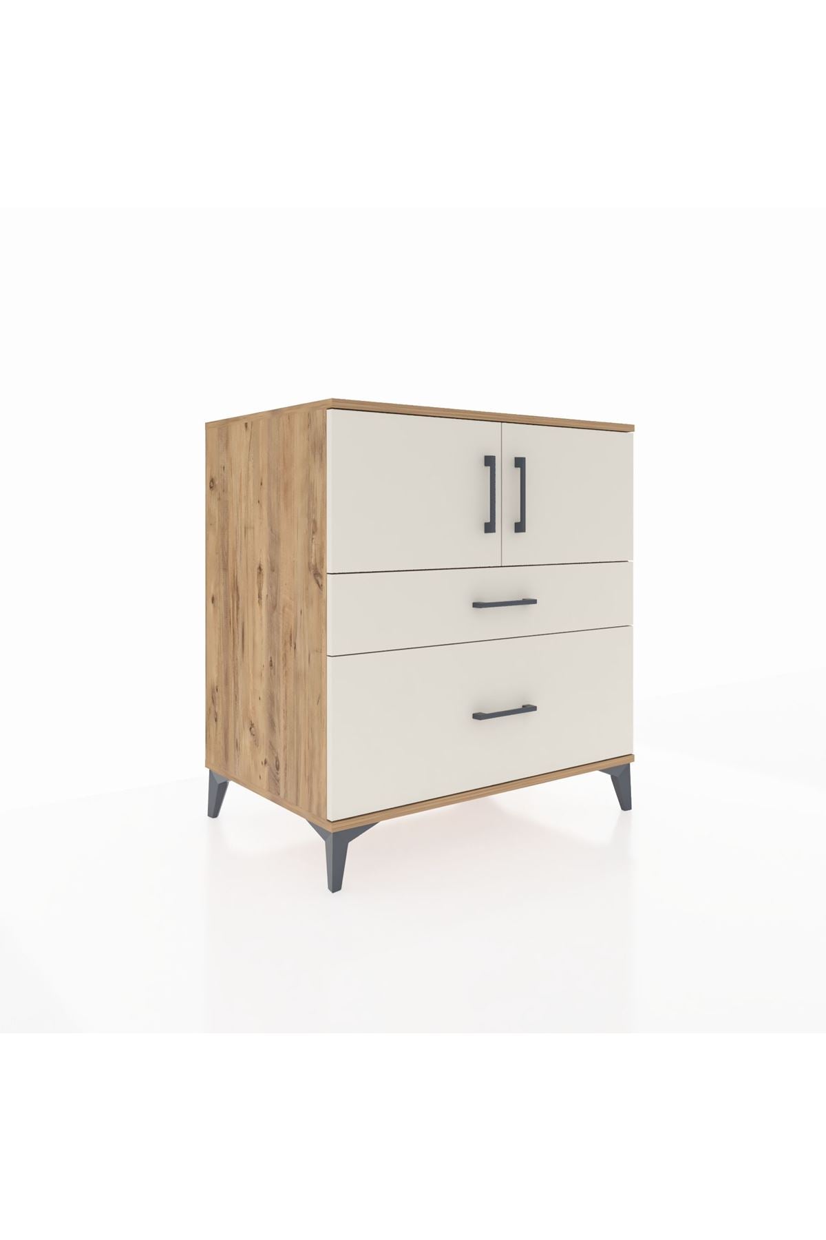 Kronos Şifonyer 2 Raflı 2 Çekmeceli 2 Kapaklı 88x59x96 - S70M053V7C