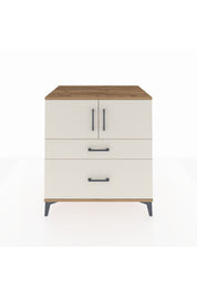 Kronos Şifonyer 2 Raflı 2 Çekmeceli 2 Kapaklı 88x59x96 - S70M053V7C