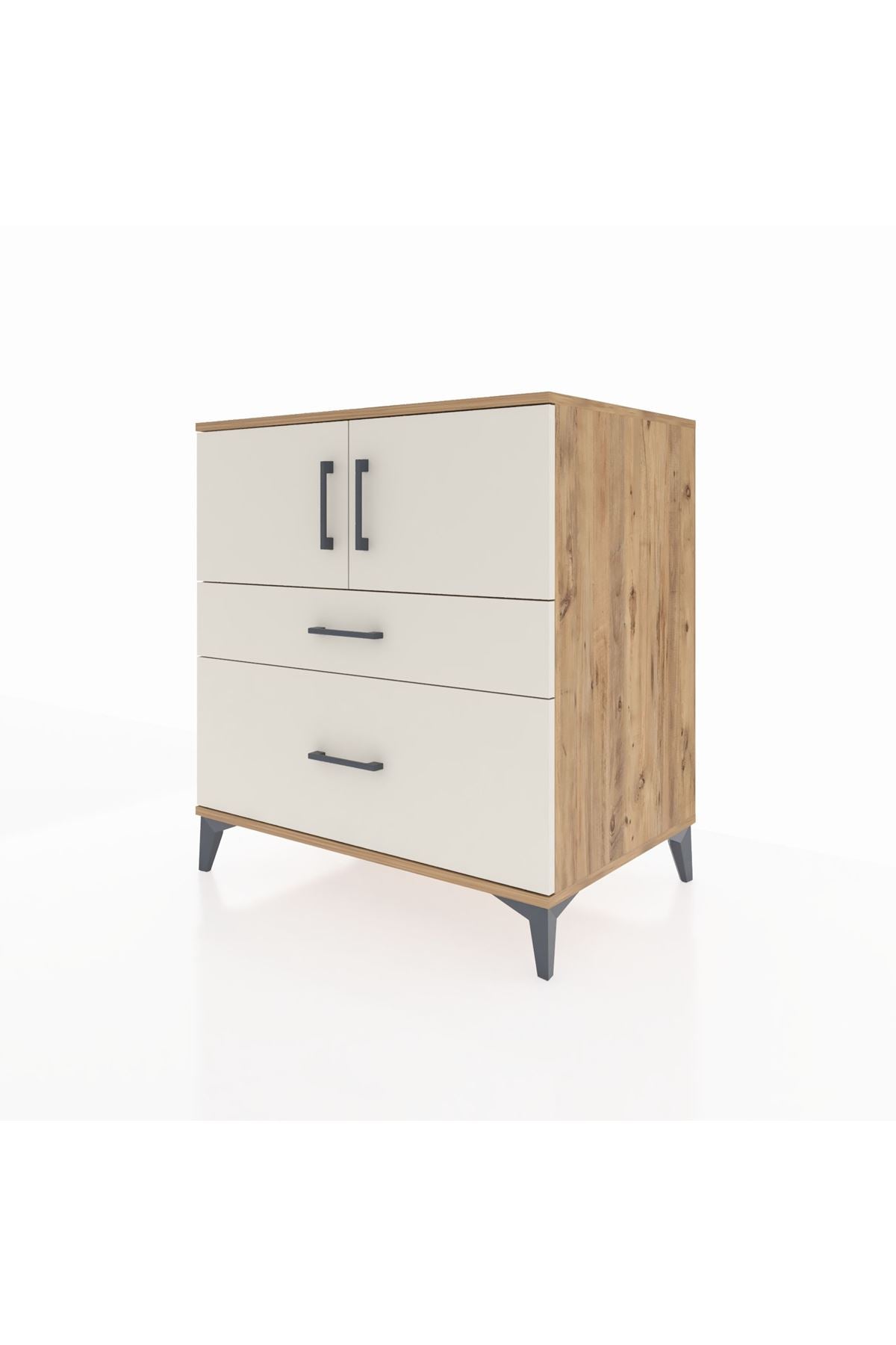 Kronos Şifonyer 2 Raflı 2 Çekmeceli 2 Kapaklı 88x59x96 - S70M053V7C