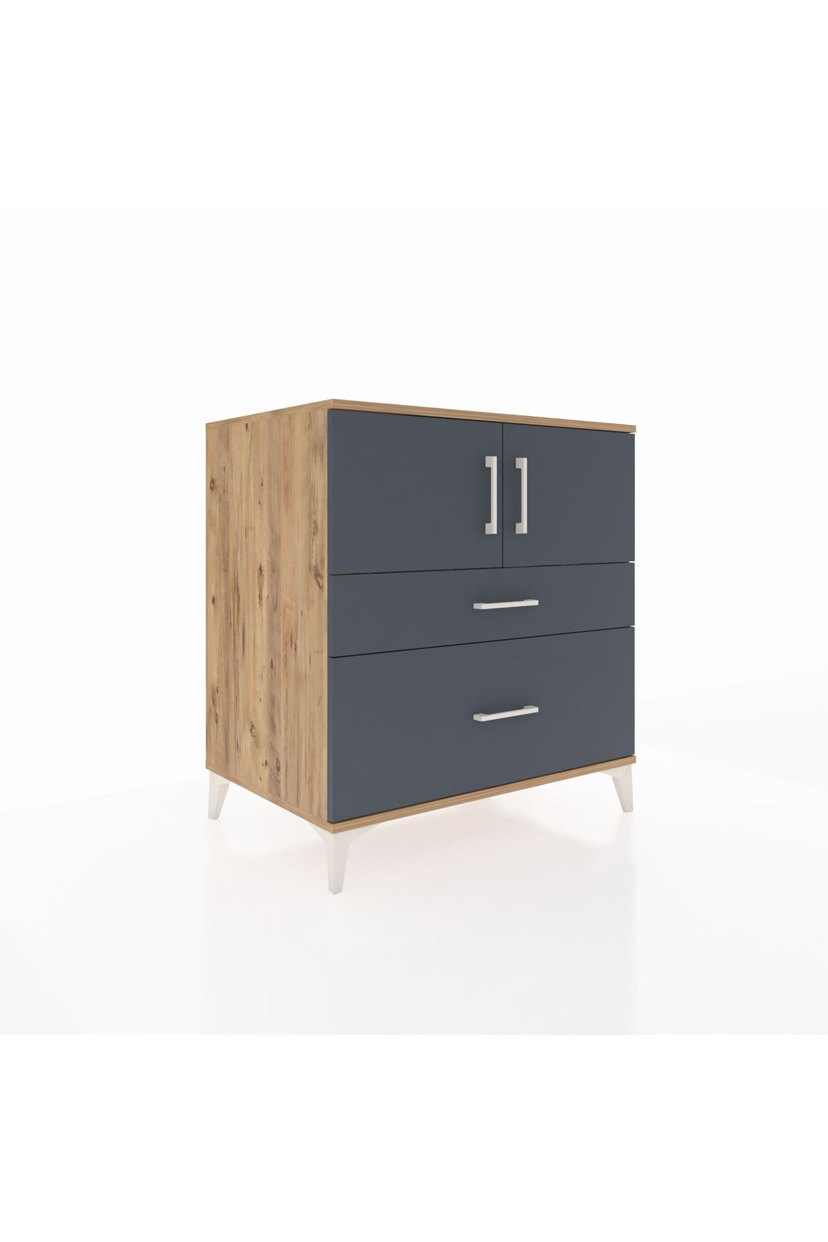 Kronos Şifonyer 2 Raflı 2 Çekmeceli 2 Kapaklı 88x59x96 - S70M053V8C