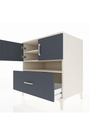 Kronos Şifonyer 3 Raflı Tek Çekmeceli 2 Kapaklı 88x59x96 - S70M054V2C