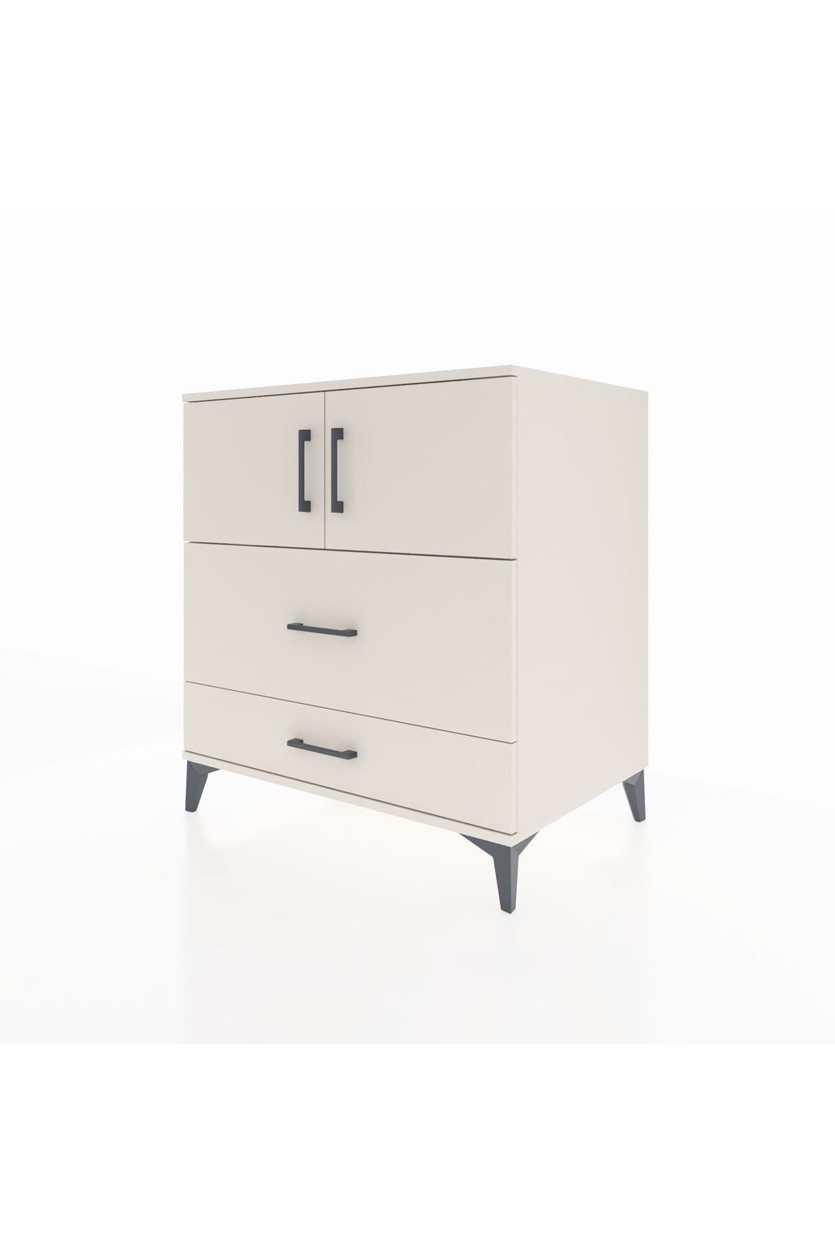 Kronos Şifonyer 2 Raflı 2 Çekmeceli 2 Kapaklı 88x59x96 - S70M055V1C
