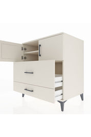 Kronos Şifonyer 2 Raflı 2 Çekmeceli 2 Kapaklı 88x59x96 - S70M055V1C
