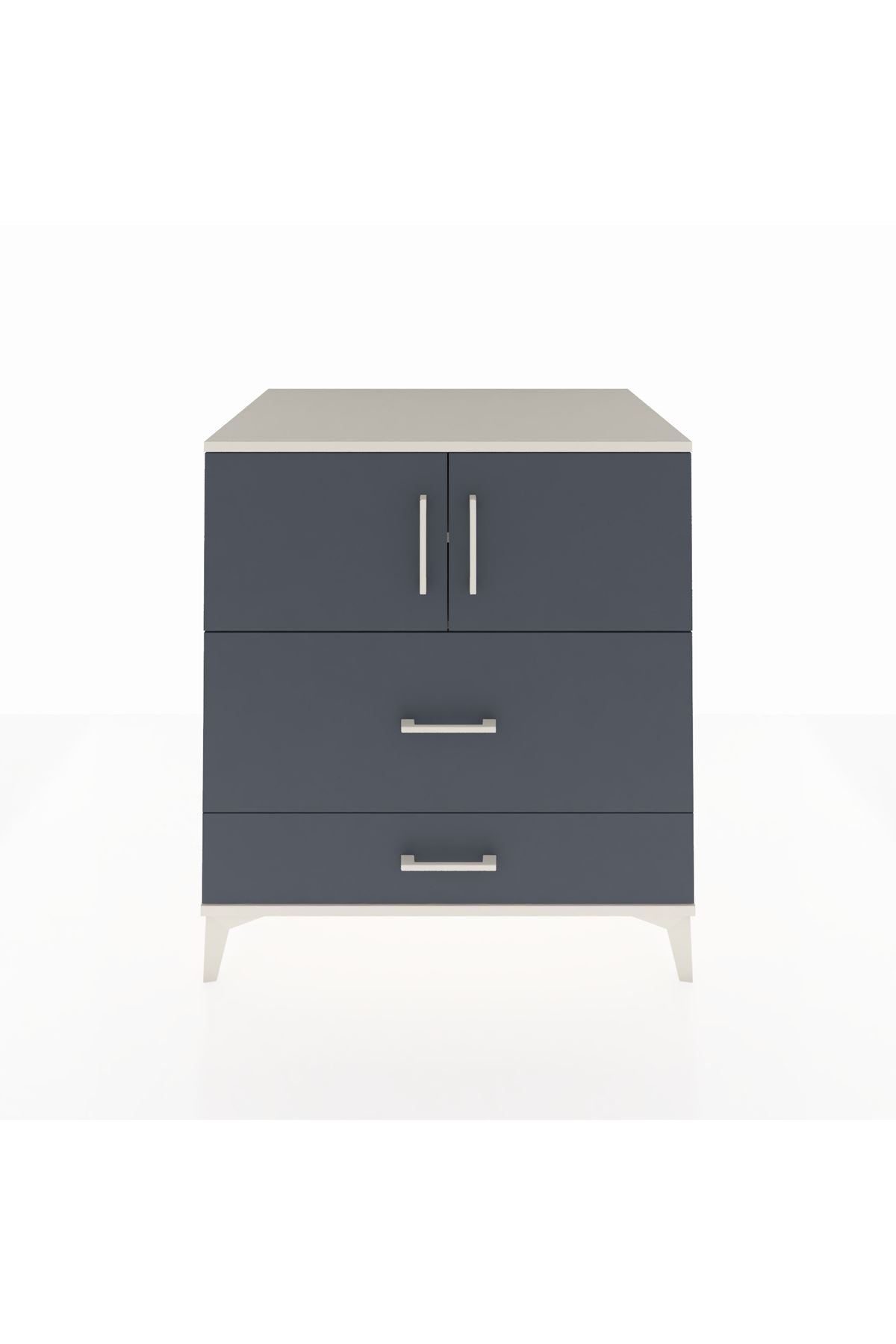 Kronos Şifonyer 2 Raflı 2 Çekmeceli 2 Kapaklı 88x59x96 - S70M055V2C