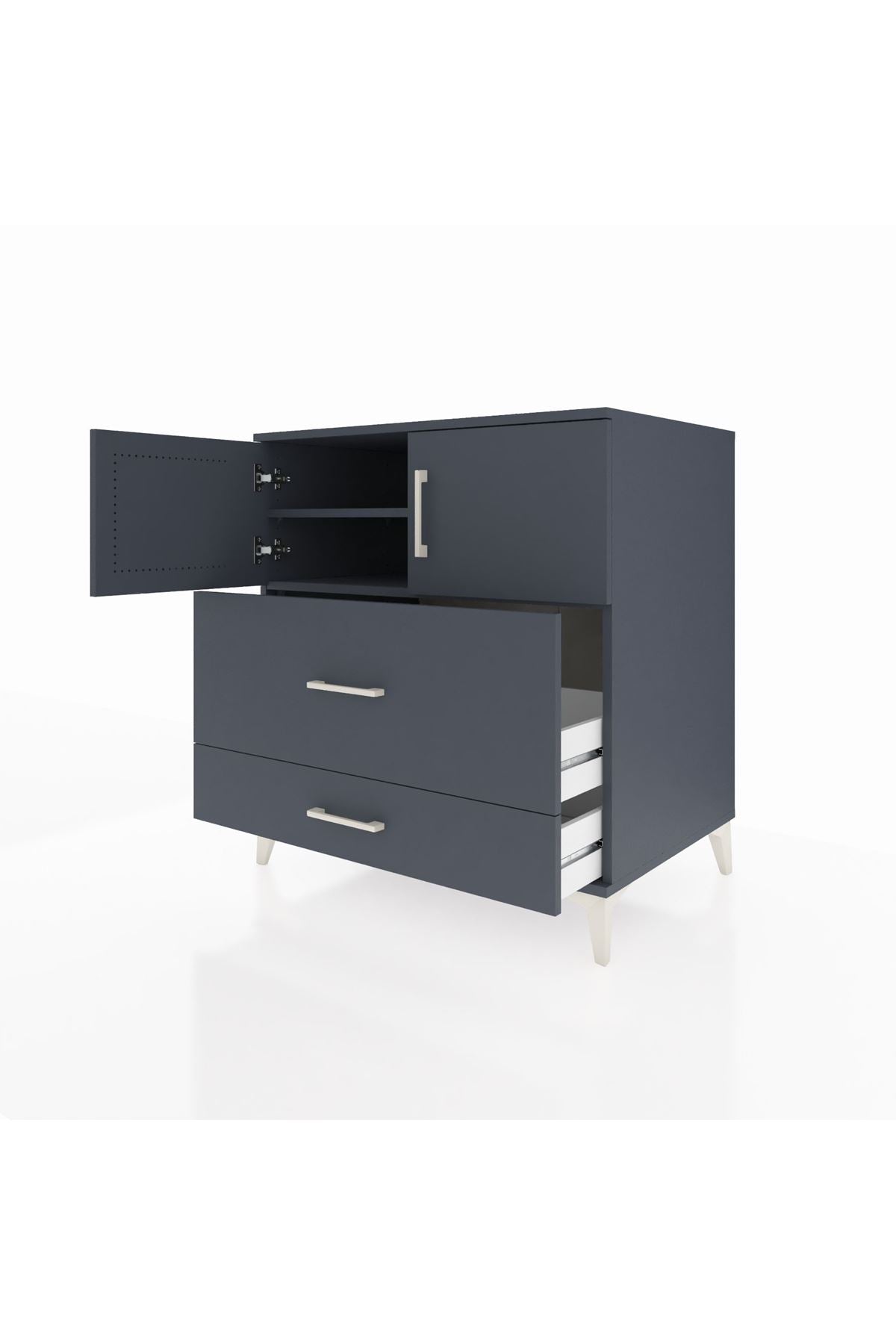 Kronos Şifonyer 2 Raflı 2 Çekmeceli 2 Kapaklı 88x59x96 - S70M055V5C