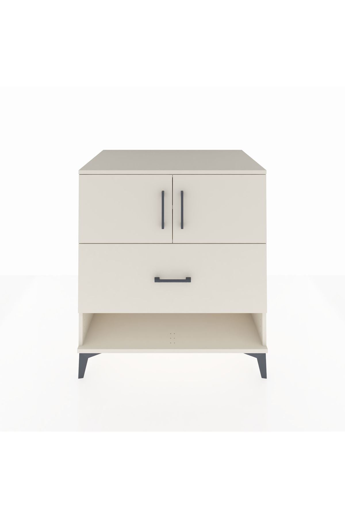 Kronos Şifonyer 2 Raflı Tek Çekmeceli 2 Kapaklı 88x59x96 - S70M056V1C