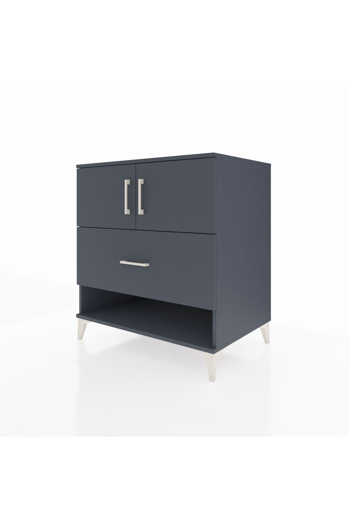 Kronos Şifonyer 2 Raflı Tek Çekmeceli 2 Kapaklı 88x59x96 - S70M056V5C