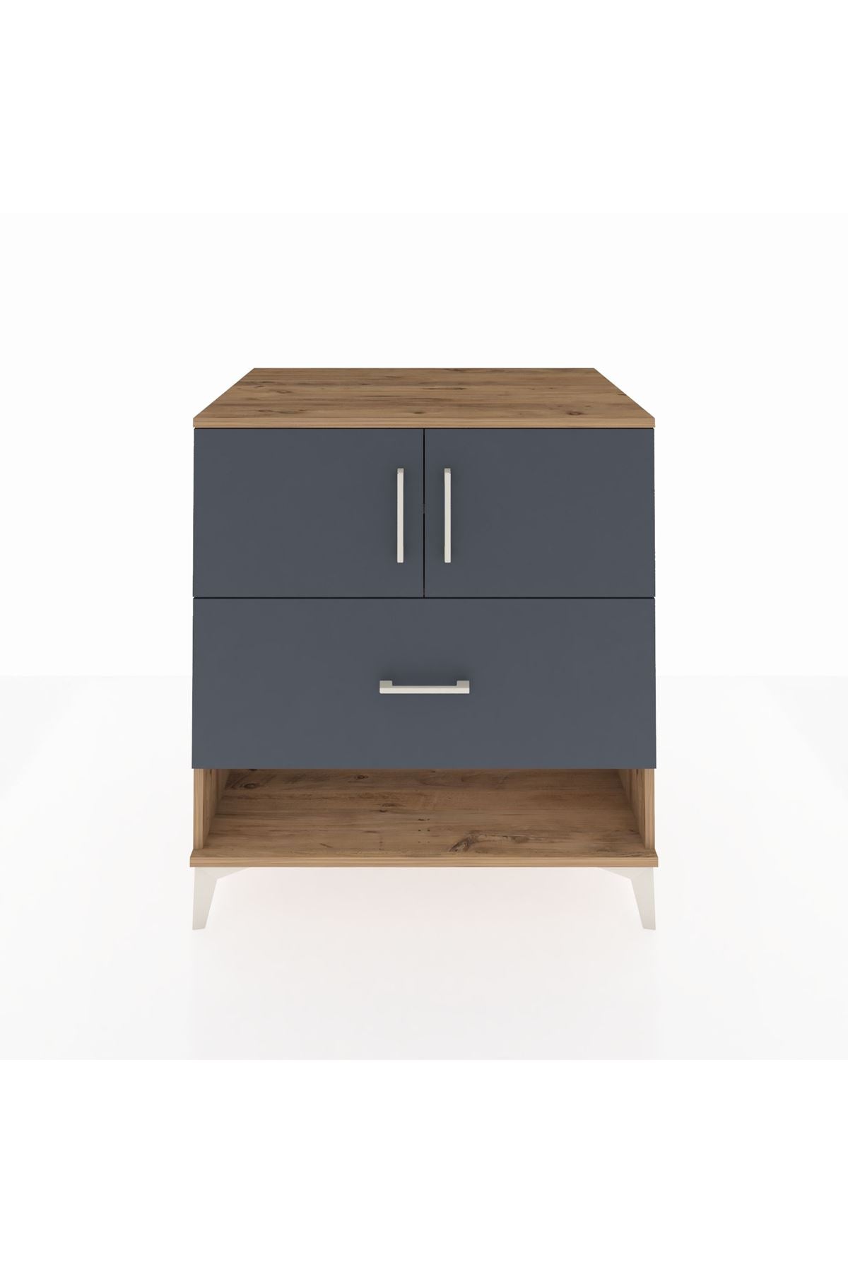 Kronos Şifonyer 2 Raflı Tek Çekmeceli 2 Kapaklı 88x59x96 - S70M056V8C