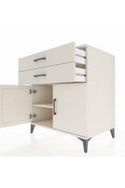 Kronos Şifonyer Tek Raflı 2 Çekmeceli 2 Kapaklı 88x59x96 - S70M057V1C