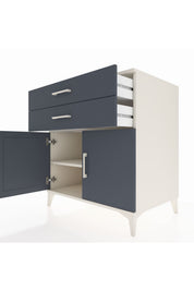 Kronos Şifonyer Tek Raflı 2 Çekmeceli 2 Kapaklı 88x59x96 - S70M057V2C