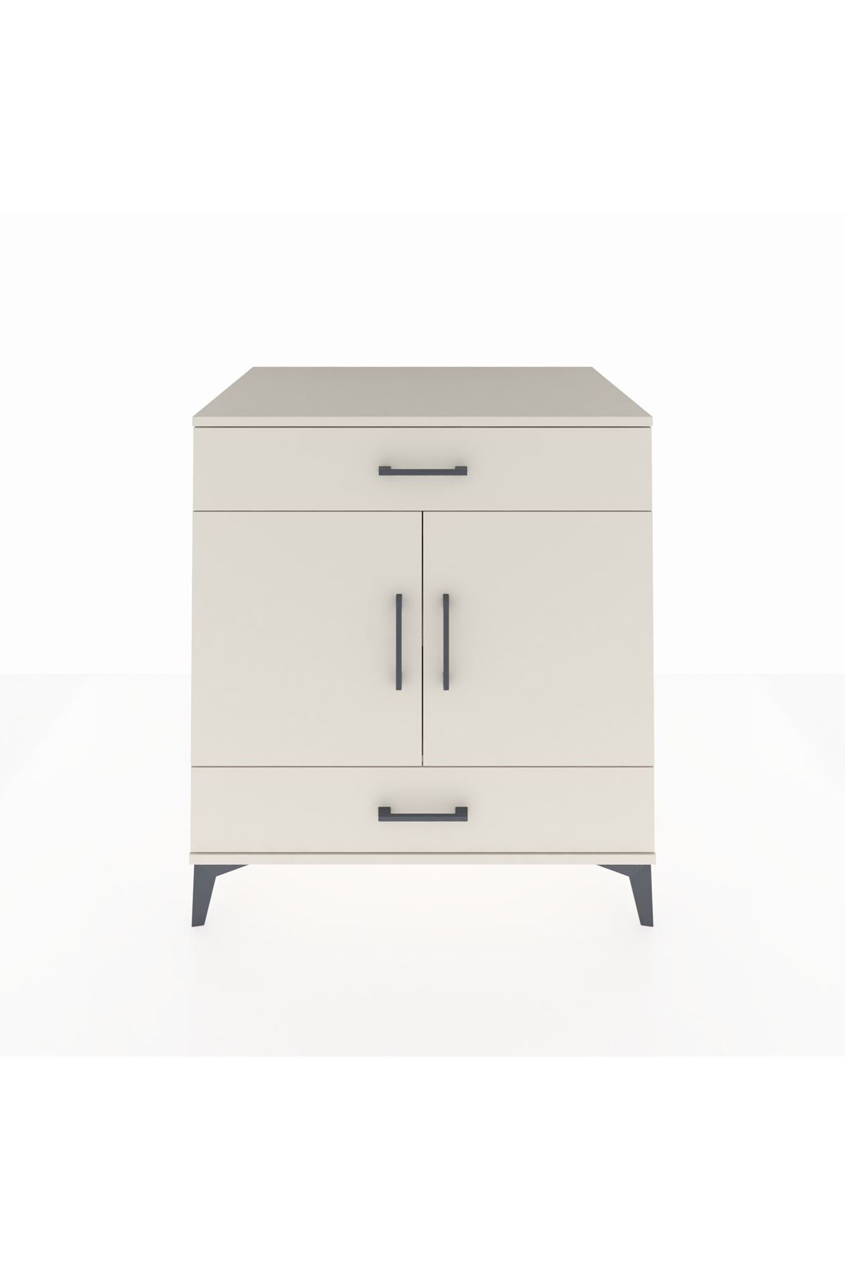 Kronos Şifonyer 2 Raflı 2 Çekmeceli 2 Kapaklı 88x59x96 - S70M058V1C