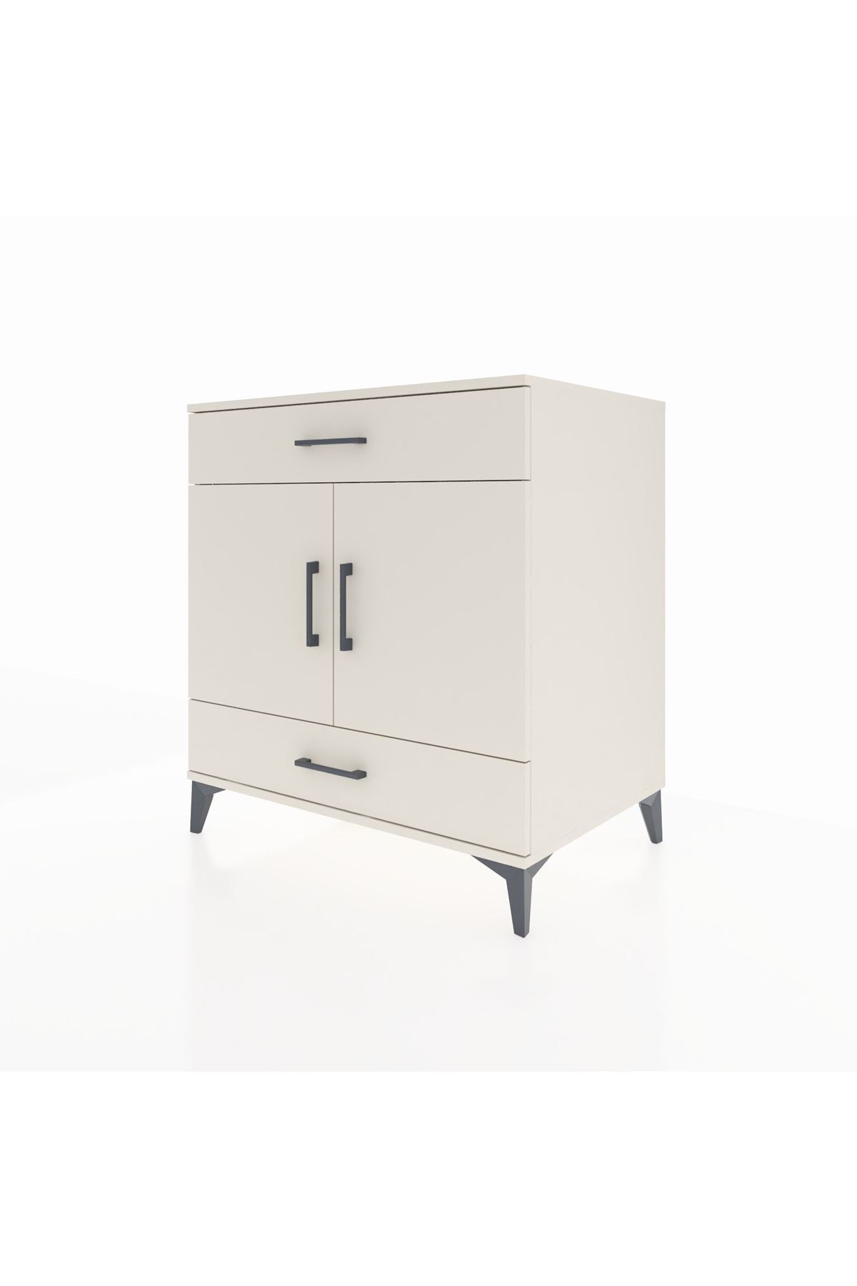 Kronos Şifonyer 2 Raflı 2 Çekmeceli 2 Kapaklı 88x59x96 - S70M058V1C
