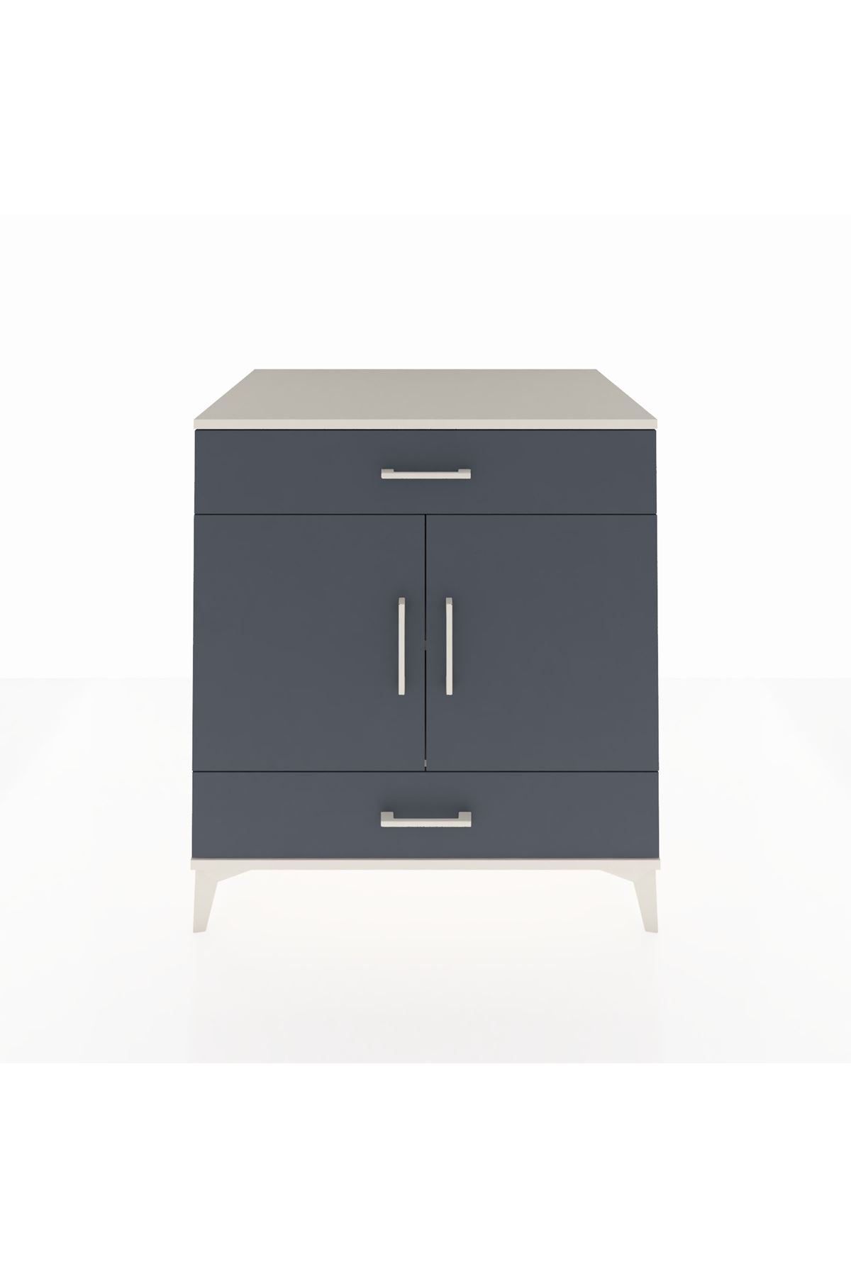 Kronos Şifonyer 2 Raflı 2 Çekmeceli 2 Kapaklı 88x59x96 - S70M058V2C