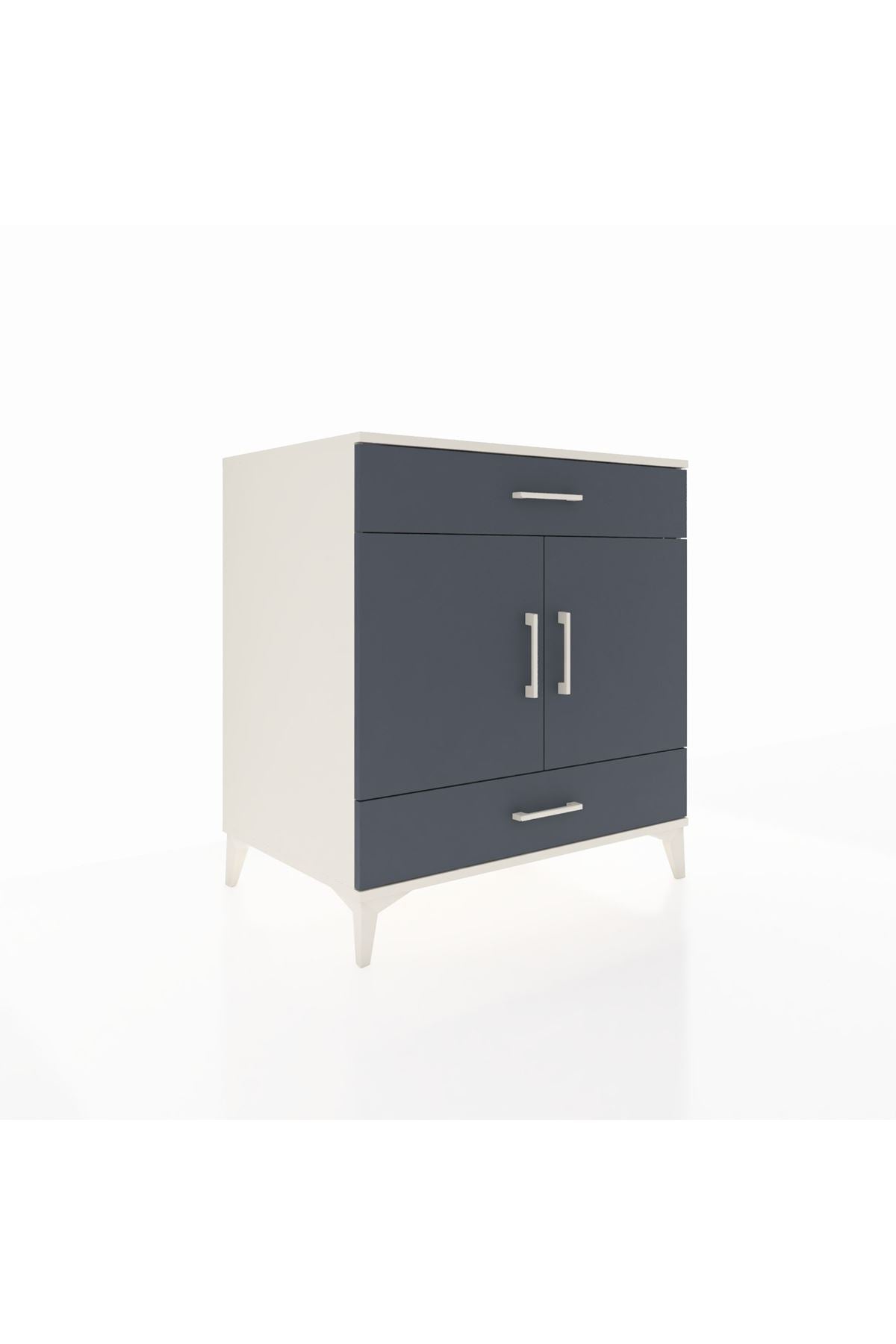 Kronos Şifonyer 2 Raflı 2 Çekmeceli 2 Kapaklı 88x59x96 - S70M058V2C