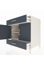 Kronos Şifonyer 2 Raflı 2 Çekmeceli 2 Kapaklı 88x59x96 - S70M058V2C