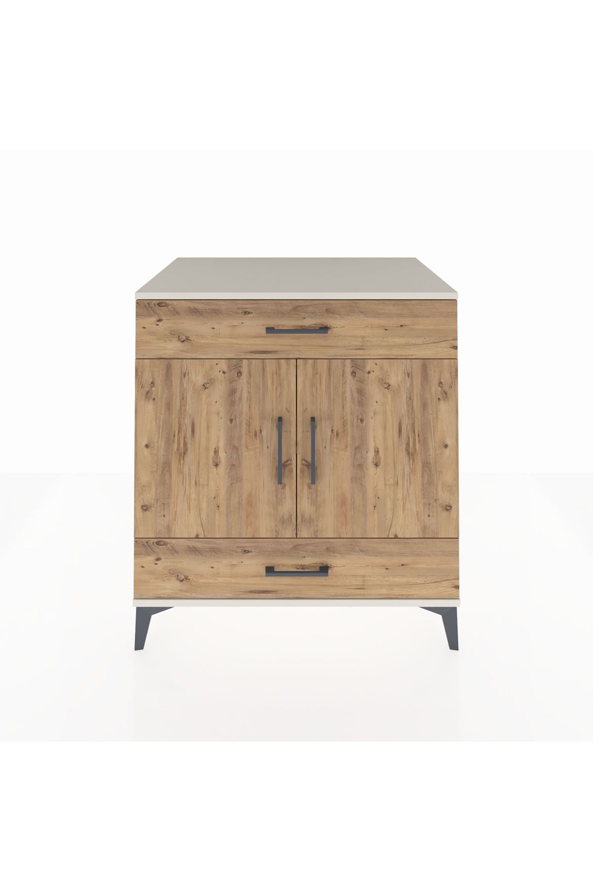 Kronos Şifonyer 2 Raflı 2 Çekmeceli 2 Kapaklı 88x59x96 - S70M058V3C
