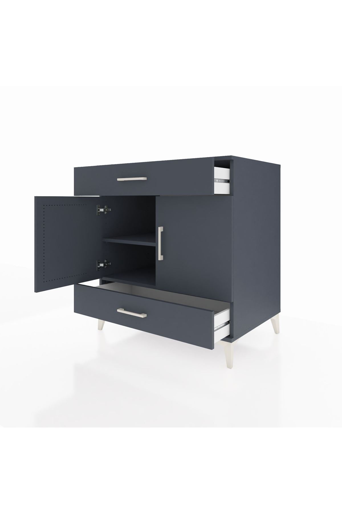 Kronos Şifonyer 2 Raflı 2 Çekmeceli 2 Kapaklı 88x59x96 - S70M058V5C