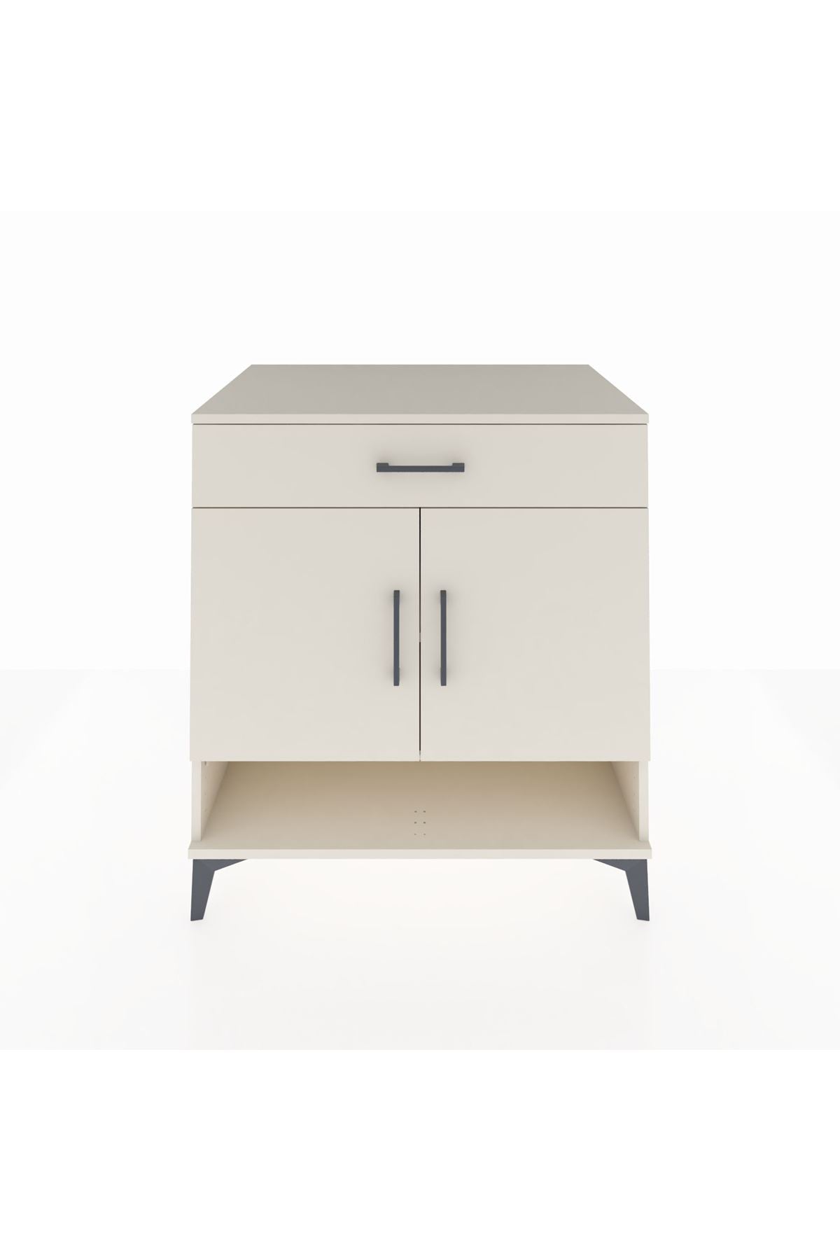 Kronos Şifonyer 2 Raflı Tek Çekmeceli 2 Kapaklı 88x59x96 - S70M059V1C