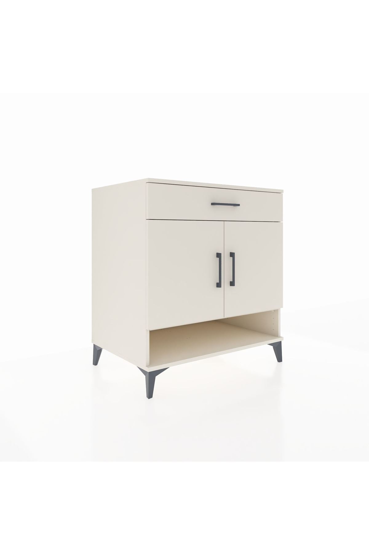 Kronos Şifonyer 2 Raflı Tek Çekmeceli 2 Kapaklı 88x59x96 - S70M059V1C