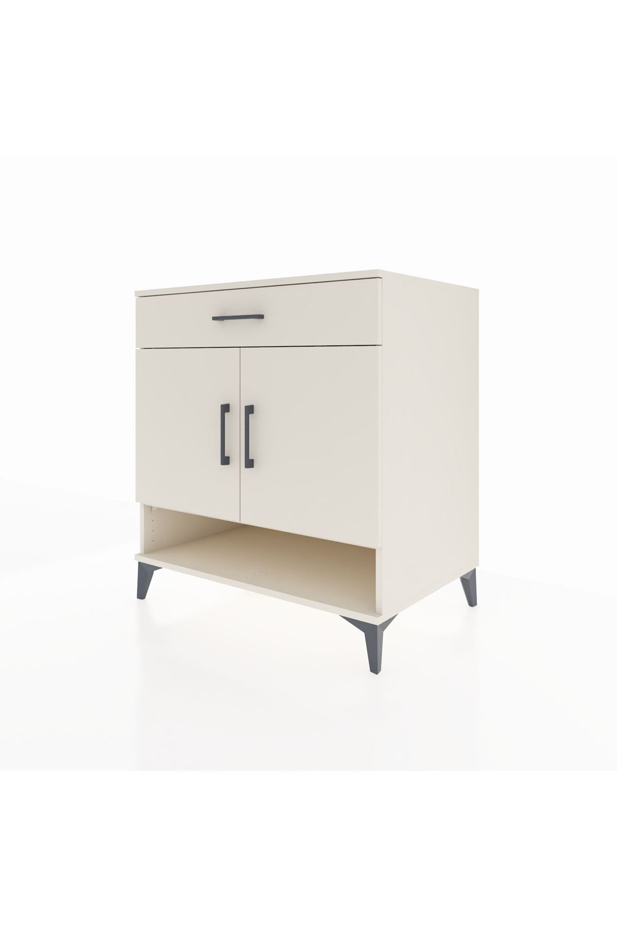 Kronos Şifonyer 2 Raflı Tek Çekmeceli 2 Kapaklı 88x59x96 - S70M059V1C