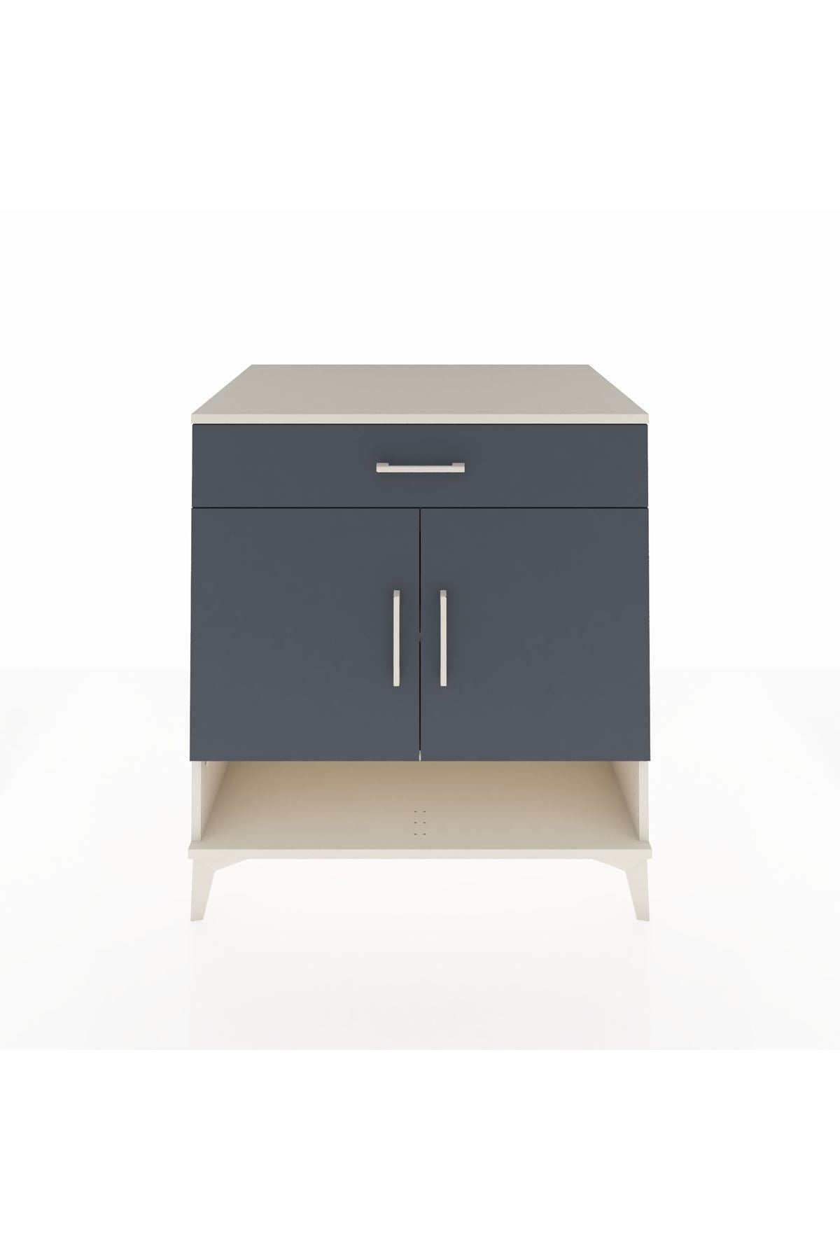 Kronos Şifonyer 2 Raflı Tek Çekmeceli 2 Kapaklı 88x59x96 - S70M059V2C