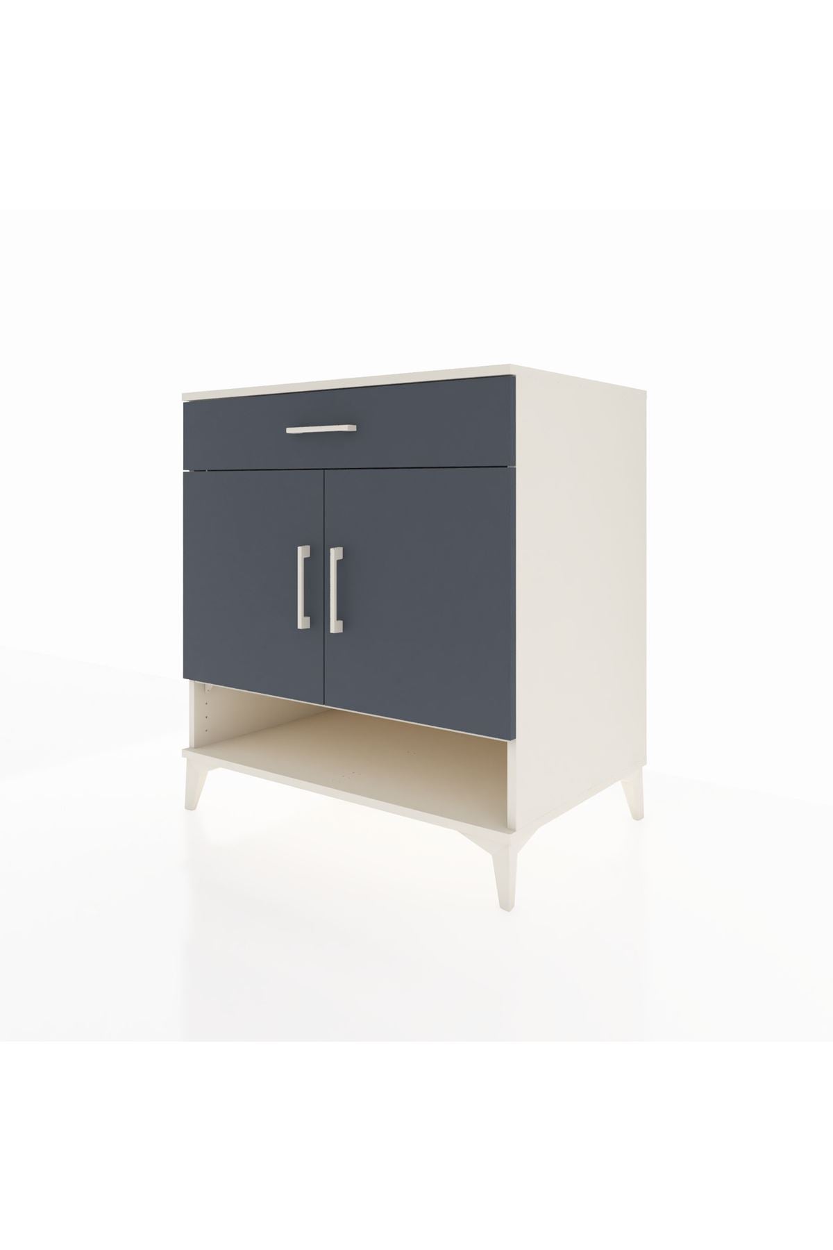 Kronos Şifonyer 2 Raflı Tek Çekmeceli 2 Kapaklı 88x59x96 - S70M059V2C