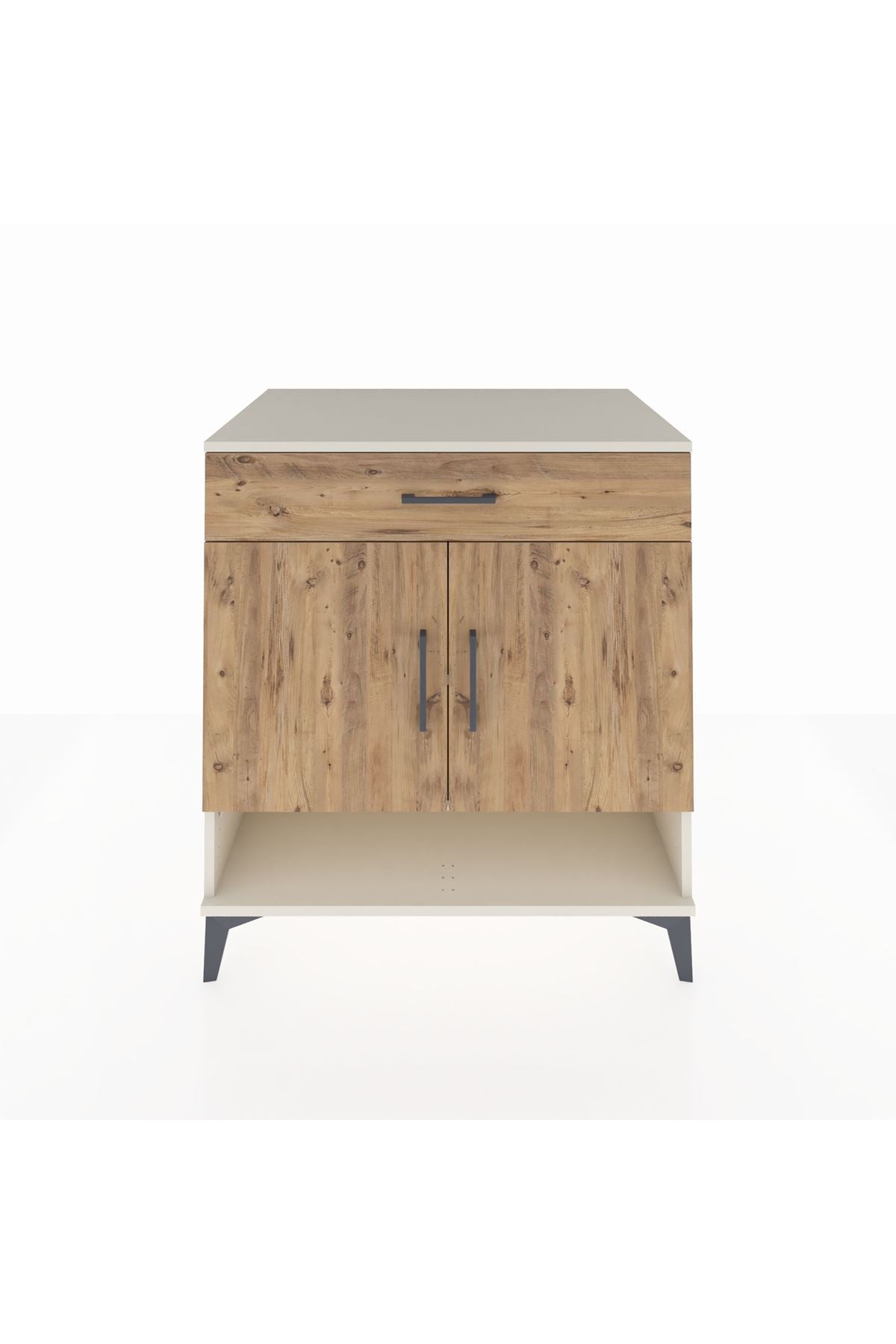Kronos Şifonyer 2 Raflı Tek Çekmeceli 2 Kapaklı 88x59x96 - S70M059V3C