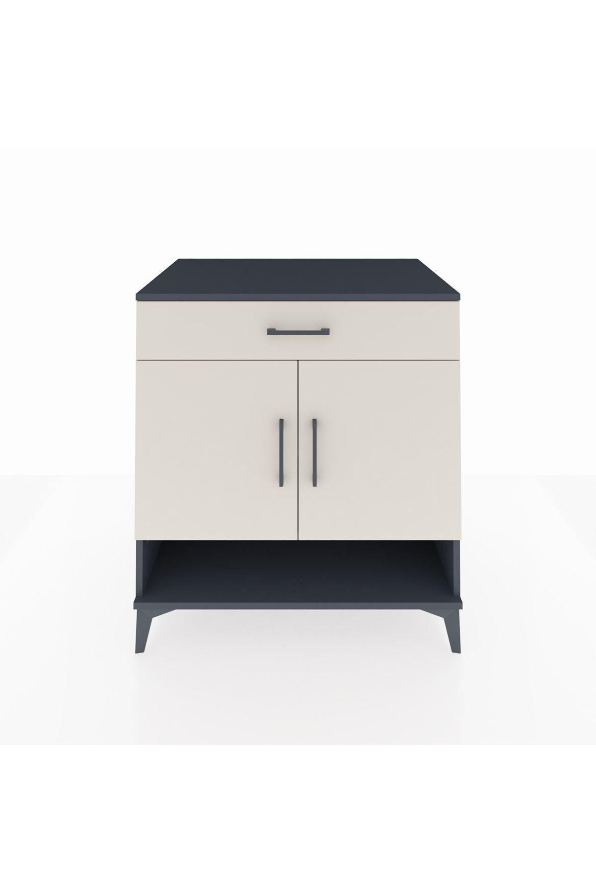 Kronos Şifonyer 2 Raflı Tek Çekmeceli 2 Kapaklı 88x59x96 - S70M059V4C