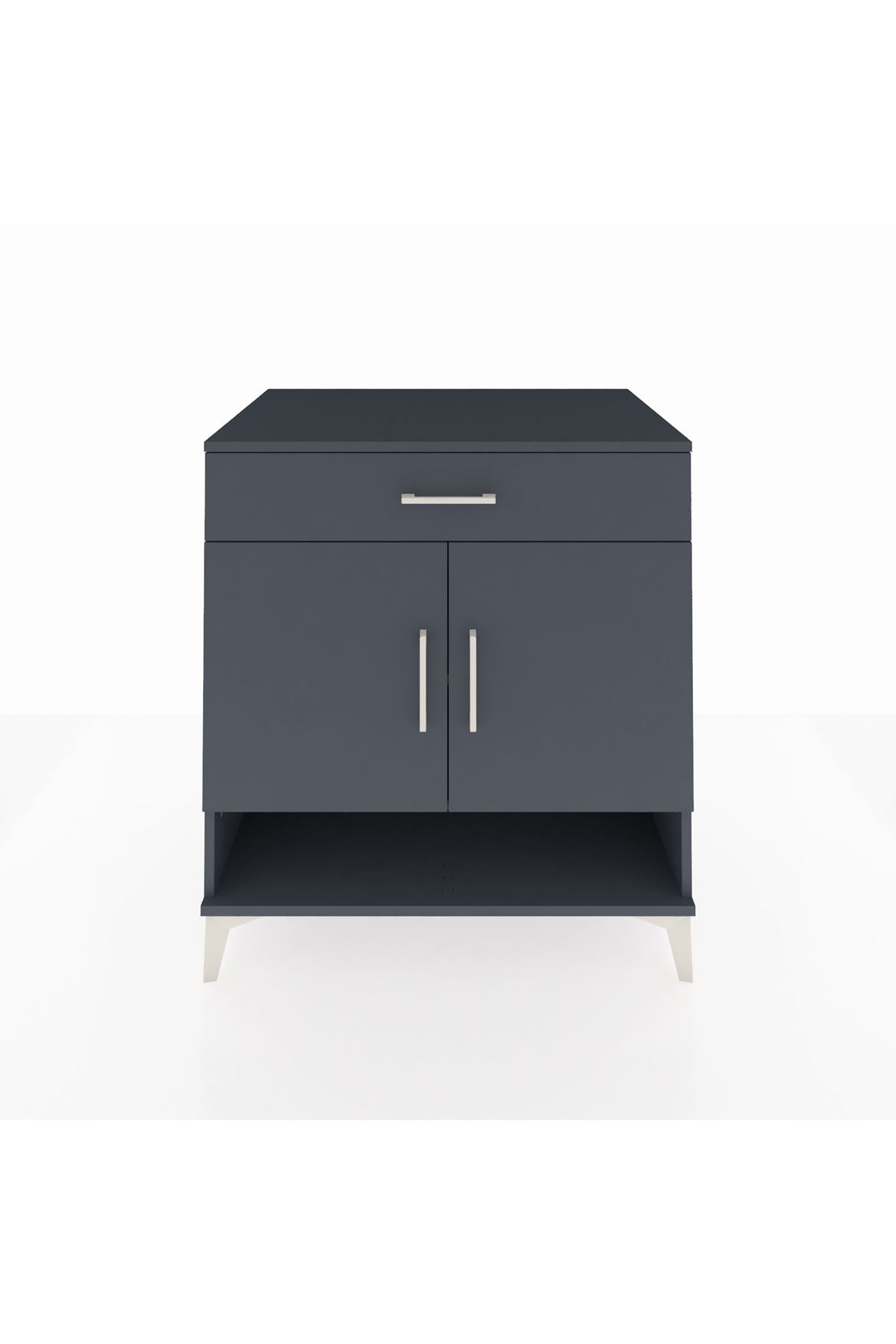 Kronos Şifonyer 2 Raflı Tek Çekmeceli 2 Kapaklı 88x59x96 - S70M059V5C