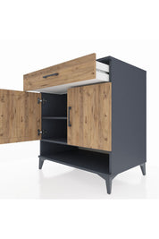 Kronos Şifonyer 2 Raflı Tek Çekmeceli 2 Kapaklı 88x59x96 - S70M059V6C