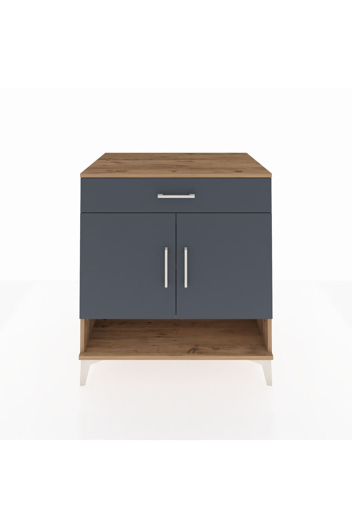 Kronos Şifonyer 2 Raflı Tek Çekmeceli 2 Kapaklı 88x59x96 - S70M059V8C