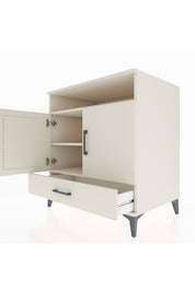 Kronos Şifonyer 3 Raflı Tek Çekmeceli 2 Kapaklı 88x59x96 - S70M060V1C