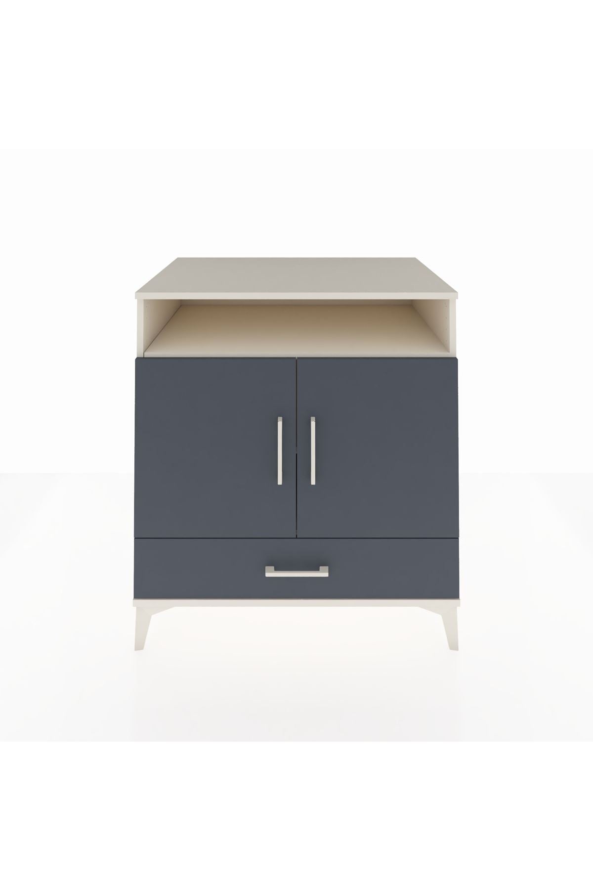 Kronos Şifonyer 3 Raflı Tek Çekmeceli 2 Kapaklı 88x59x96 - S70M060V2C