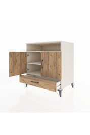 Kronos Şifonyer 3 Raflı Tek Çekmeceli 2 Kapaklı 88x59x96 - S70M060V3C
