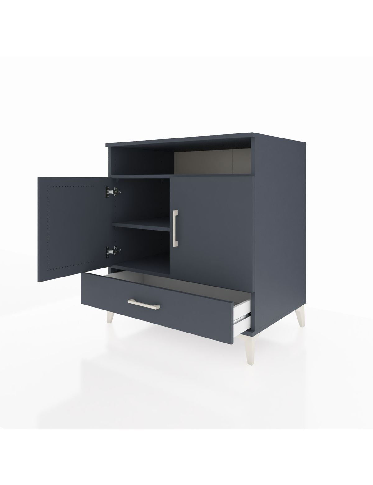 Kronos Şifonyer 3 Raflı Tek Çekmeceli 2 Kapaklı 88x59x96 - S70M060V5C