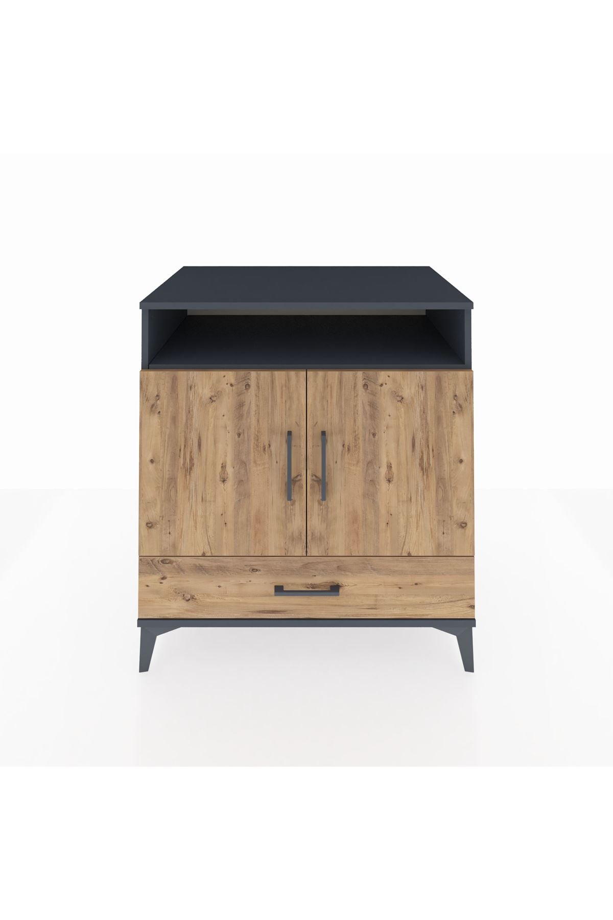 Kronos Şifonyer 3 Raflı Tek Çekmeceli 2 Kapaklı 88x59x96 - S70M060V6C