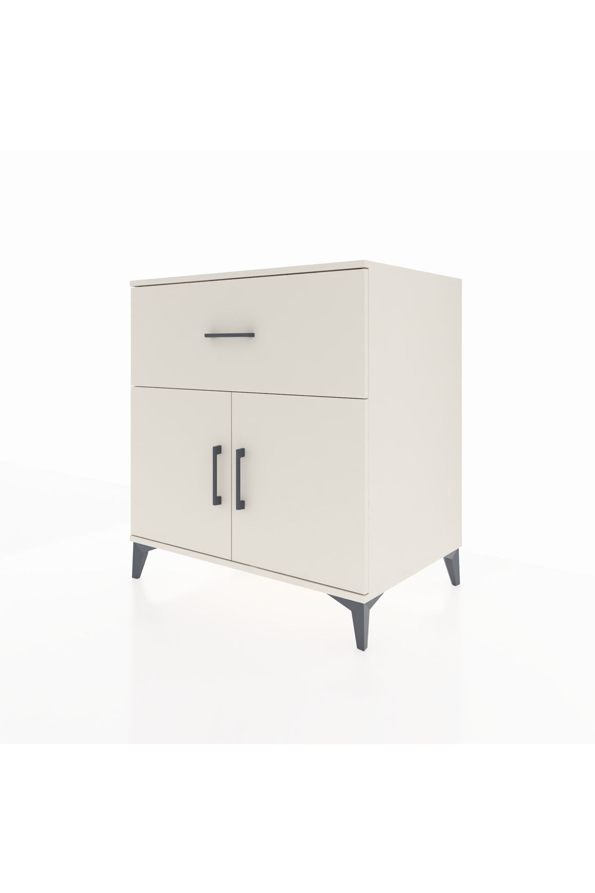Kronos Şifonyer Tek Raflı Tek Çekmeceli 2 Kapaklı 88x59x96 - S70M062V1C