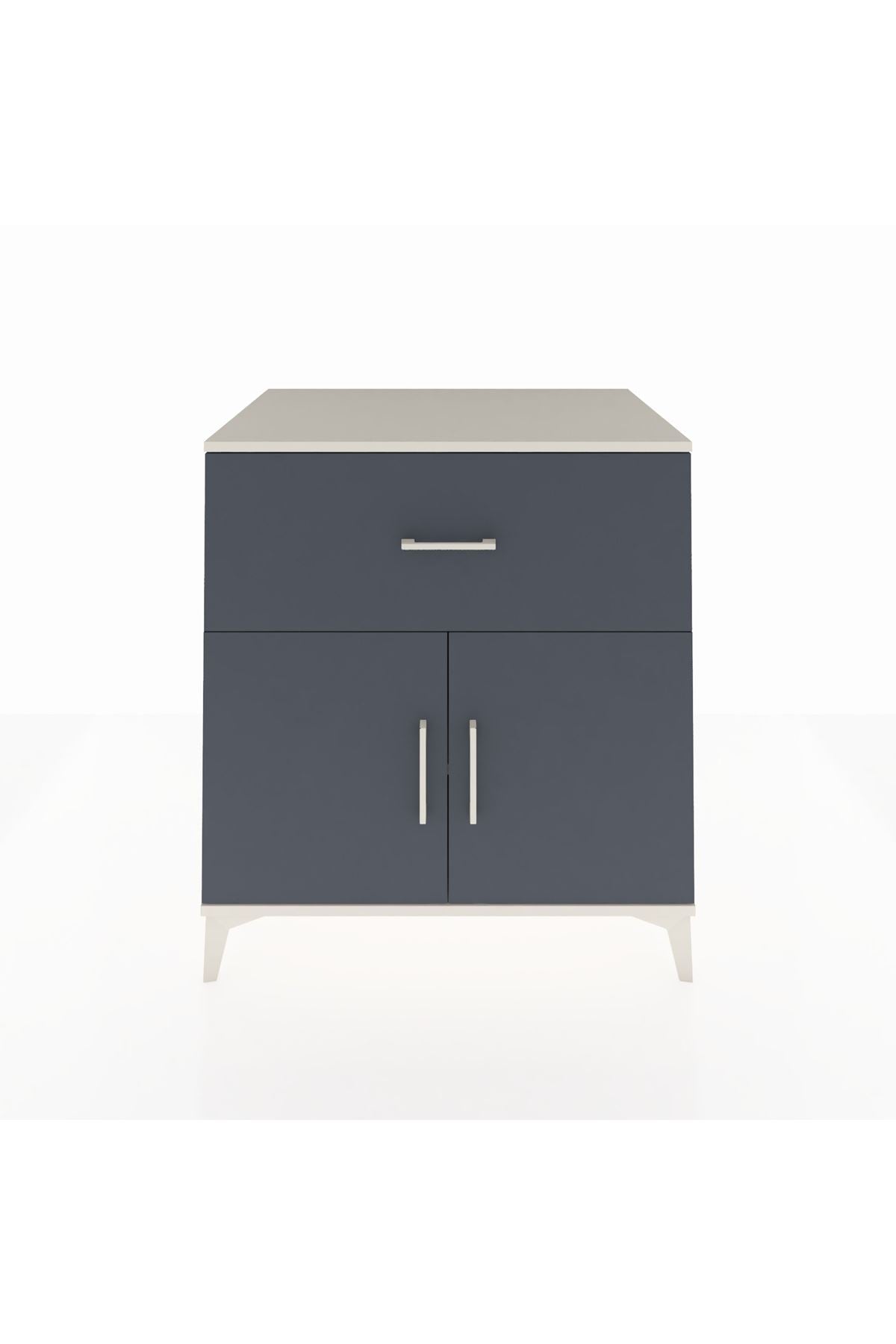Kronos Şifonyer Tek Raflı Tek Çekmeceli 2 Kapaklı 88x59x96 - S70M062V2C