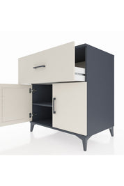 Kronos Şifonyer Tek Raflı Tek Çekmeceli 2 Kapaklı 88x59x96 - S70M062V4C