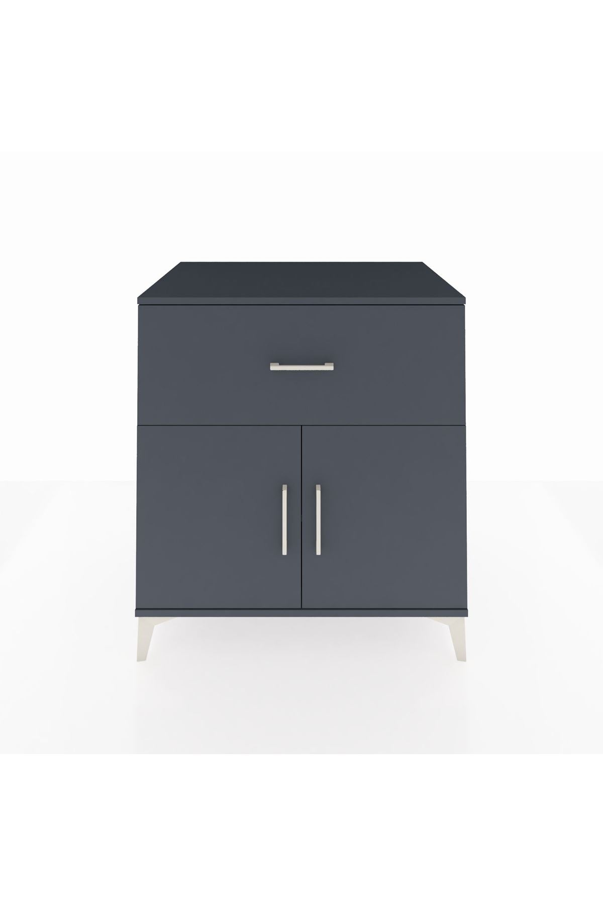 Kronos Şifonyer Tek Raflı Tek Çekmeceli 2 Kapaklı 88x59x96 - S70M062V5C