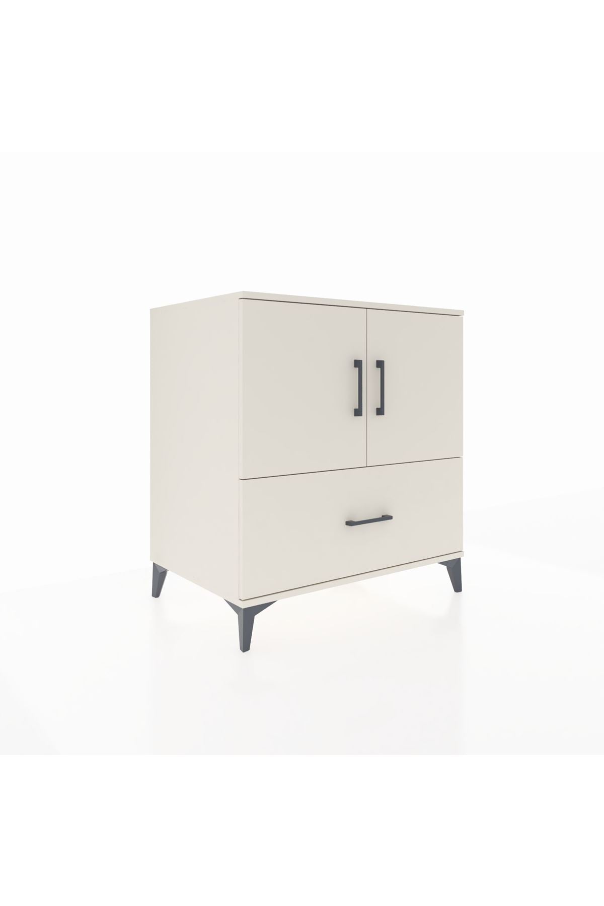 Kronos Şifonyer 2 Raflı Tek Çekmeceli 2 Kapaklı 88x59x96 - S70M063V1C