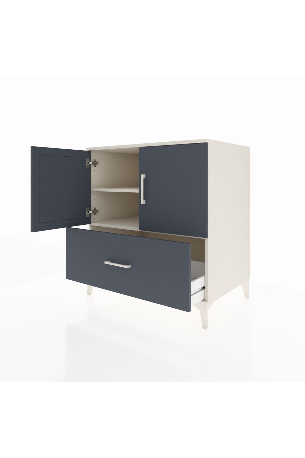 Kronos Şifonyer 2 Raflı Tek Çekmeceli 2 Kapaklı 88x59x96 - S70M063V2C