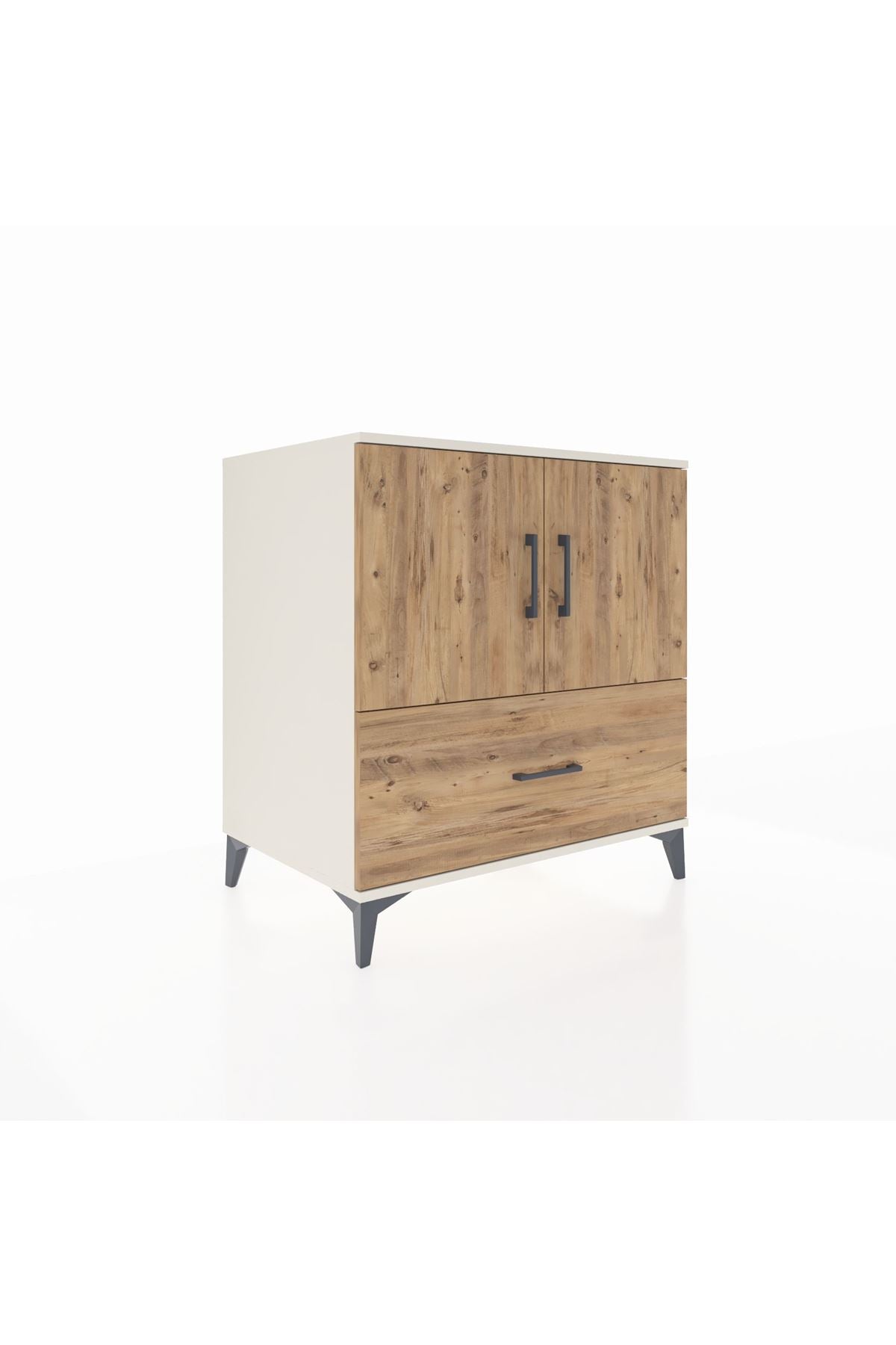 Kronos Şifonyer 2 Raflı Tek Çekmeceli 2 Kapaklı 88x59x96 - S70M063V3C