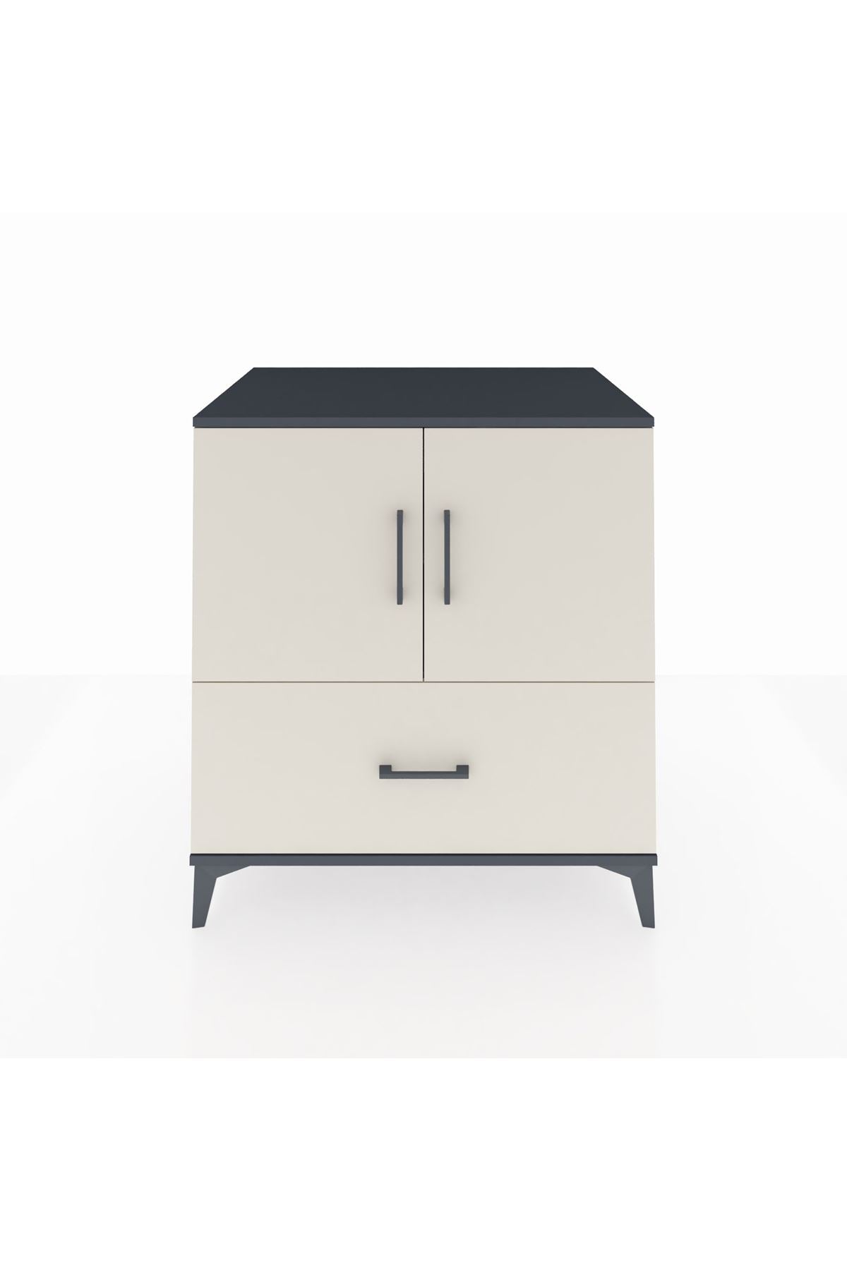 Kronos Şifonyer 2 Raflı Tek Çekmeceli 2 Kapaklı 88x59x96 - S70M063V4C