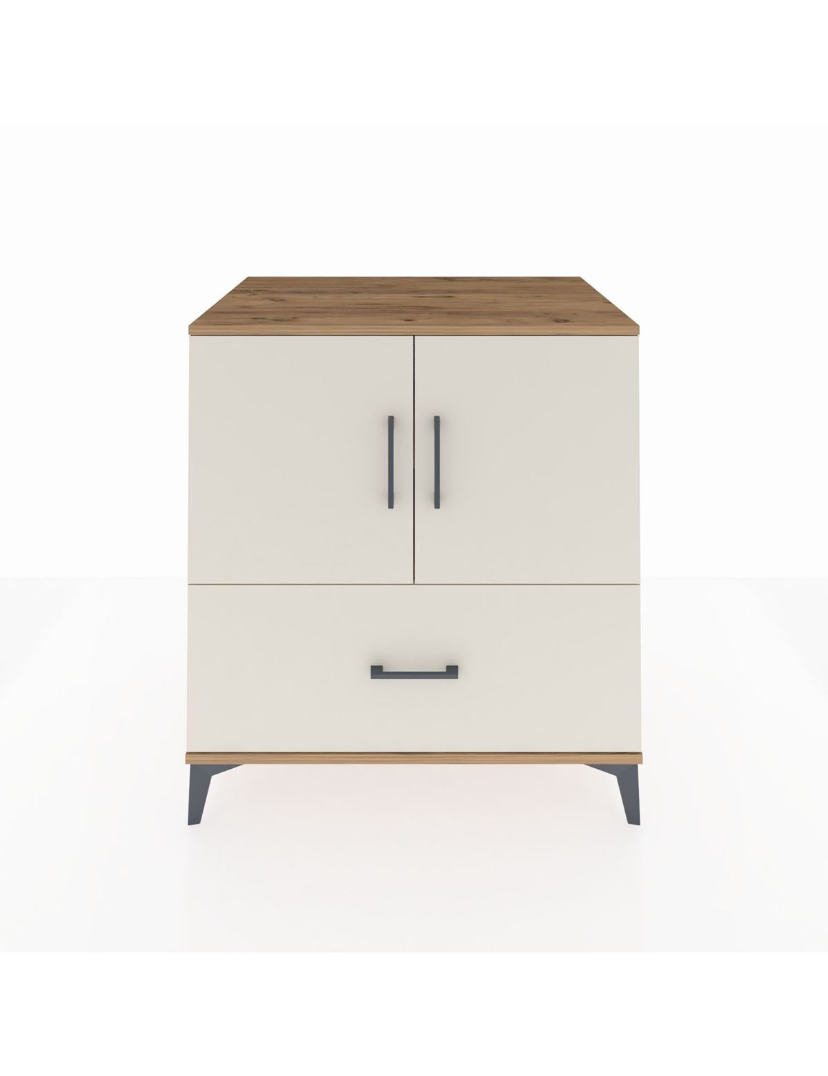 Kronos Şifonyer 2 Raflı Tek Çekmeceli 2 Kapaklı 88x59x96 - S70M063V7C